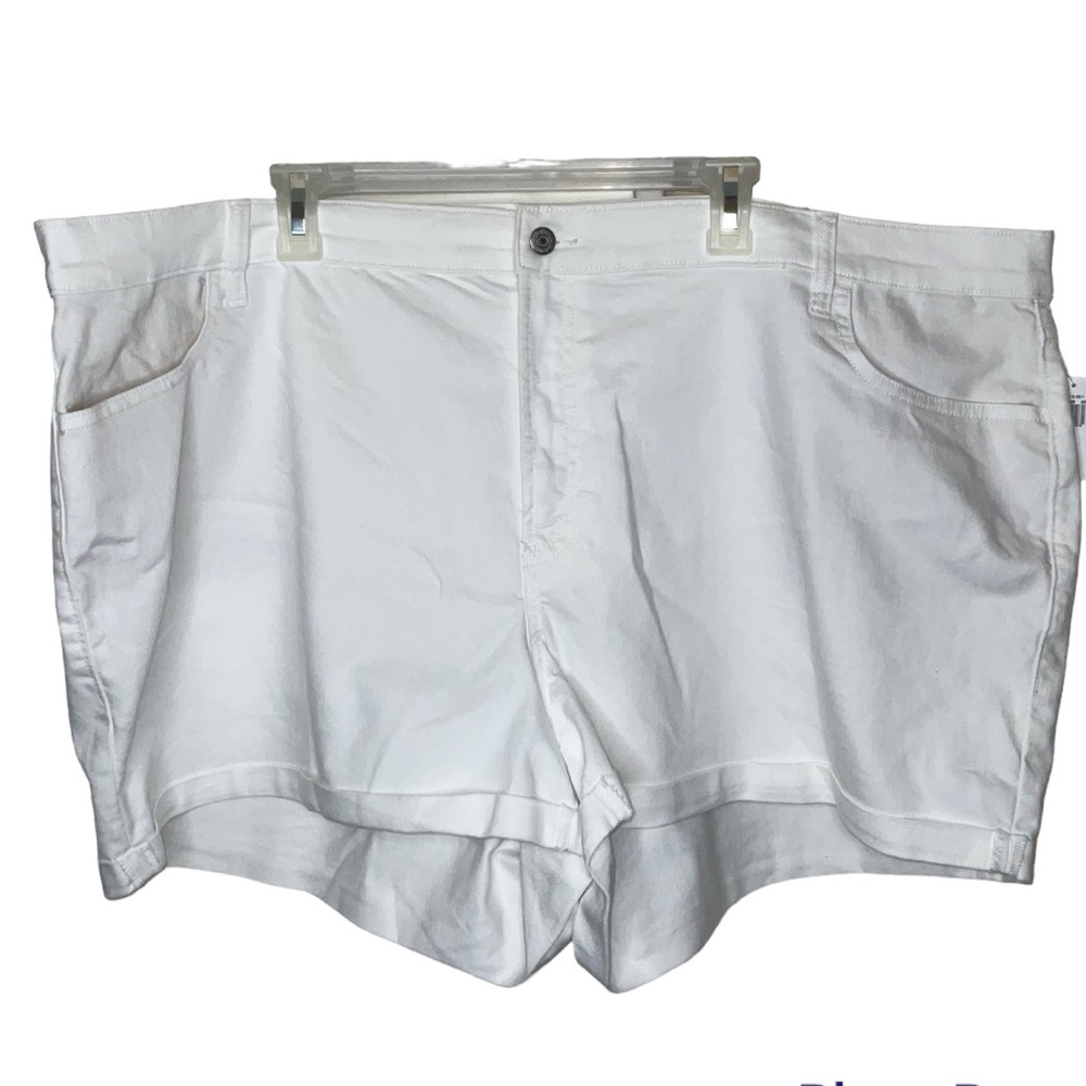 Old Navy 28 Shorts White MID-RISE WOW JEAN SHORTS Calla Lily Rolled Hem